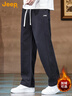 JEEP吉普高端衛褲男2026春秋新款寬松直筒休閑褲男士運動(dòng)闊腿長(cháng)褲子男 曬單實(shí)拍圖