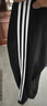 阿迪達斯（adidas）運動(dòng)褲男秋季防風(fēng)休閑衛褲健身跑步運動(dòng)褲 黑白收腿褲 XL 曬單實(shí)拍圖