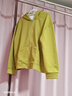 啄木鳥(niǎo)2026春秋新款衛衣外套女寬松休閑百搭顯瘦休閑大碼韓版長(cháng)袖上衣 果綠色 3XL 146-155斤 曬單實(shí)拍圖