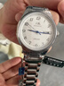 上海（SHANGHAI）手表男款 國民系列 男士自動(dòng)機械鋼帶腕表 962 白盤(pán)雙歷男表 曬單實(shí)拍圖