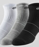 維動(dòng)（VEIDOORN）運動(dòng)襪跑步健身長(cháng)筒襪男女同款休閑短襪時(shí)尚透氣耐磨羽毛球襪 白色加厚三雙-中筒 曬單實(shí)拍圖