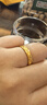 周大福菱紋 足金黃金戒指開(kāi)口戒(工費360)約2.8g EOF2020生日禮物 曬單實(shí)拍圖