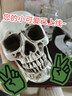 藍蝶高精度仿真1:1人頭骨模型樹(shù)脂骷髏頭藝術(shù)用頭骨美術(shù)臨摹模型 樹(shù)脂人體模型解剖結構美術(shù)模型 下巴一體（不可拆） 曬單實(shí)拍圖