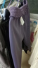 真維斯（Jeanswest）女童褲子2026新款春秋款兒童彎刀褲童裝女大童春裝運動(dòng)長(cháng)褲休閑褲 【常規款】醬紫/J紫紗蝴蝶結K 140 曬單實(shí)拍圖
