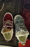 名創(chuàng  )優(yōu)品鞋子酒紅女鞋新款流蘇帆布鞋休閑國潮運動(dòng)板鞋男 紅藍鴛鴦 44 曬單實(shí)拍圖