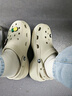 卡駱馳（crocs）女鞋厚底云朵洞洞鞋戶(hù)外休閑時(shí)尚一腳蹬沙灘鞋 206750-2Y2 36-37 曬單實(shí)拍圖