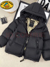 G.duck小黃鴨兒童羽絨服男童女童2025冬裝新款童裝中大童韓版加厚白鴨絨 【黑金】黑色 130 cm【合適身高115-125cm】 曬單實(shí)拍圖