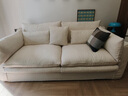 思納博懷抱沙發(fā)棉麻布藝客廳小戶(hù)型可拆洗沙發(fā)床法式奶油風(fēng)白色三人沙發(fā) 【220*100*90】云粒子承托系統·5年內塌陷免費換新 【青楓黃】天然親膚棉麻·可拆洗 曬單實(shí)拍圖