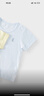 童泰（TONGTAI）寶寶短袖夏季純棉嬰兒衣服兒童上衣男女童T恤純色半袖白色90cm 曬單實(shí)拍圖
