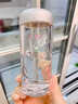 希諾單層鵝蛋玻璃杯2026新款水杯大容量男女士杯子泡茶杯 430ML 珠光本色 曬單實(shí)拍圖