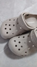 CROCS卡駱馳貝雅洞洞鞋沙灘鞋|10126 卵石色-2V3 37/38(230mm) 曬單實(shí)拍圖
