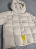 三彩【防水易打理】2025冬季新款連帽羽絨服泡芙面包服女 米白色 M 160/84A 曬單實(shí)拍圖