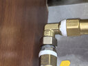 諾宜雅天然氣管接頭配件燃氣灶轉換接頭煤氣管接口四分內絲寶塔彎頭活接 【電鍍活接】轉【4分外絲】黃銅彎頭 曬單實(shí)拍圖