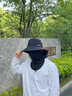 回力遮陽(yáng)帽子男防曬帽面罩套裝夏季太陽(yáng)帽戶(hù)外防紫外線(xiàn)透氣漁夫帽子男 黑色【漁夫帽+冰絲面罩】 曬單實(shí)拍圖