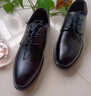 卡帝樂(lè )鱷魚(yú)（CARTELO）英倫牛皮商務(wù)正裝休閑男士低幫系帶皮鞋男511  黑色 41 曬單實(shí)拍圖