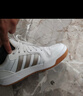 adidas ENTRAP美式校園風(fēng)運動(dòng)少年感復古籃球風(fēng)板鞋男女阿迪達斯 曬單實(shí)拍圖