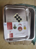 TMJD MISS潮汕不銹鋼茶盤(pán)不銹鋼潮汕功夫茶盤(pán)長(cháng)方形壺承干泡臺儲水式餃子瀝 【加深套裝】36×27×7 曬單實(shí)拍圖