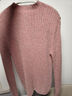 科蒙博卡2025秋冬100%羊絨衫女針織衫加厚打底毛衣 珊瑚粉 2XL 曬單實(shí)拍圖