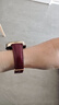 watchbond適用華為手表gt6表帶女款41mm真皮表帶gt5/gt4/gt5pro/watch5女士款18mm顯瘦版小蠻腰腕帶配件 顯瘦版小蠻腰真皮-酒紅-日字扣 【41/42表盤(pán)】18mm接口 曬單實(shí)拍圖