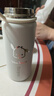 隆屋保溫杯女高顏值水杯帶茶隔大容量可愛(ài)隨手杯316不銹鋼泡茶杯子 白色小帕-550ML貼紙+3D貼 曬單實(shí)拍圖