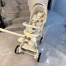SMARTSTROLLER遛娃神器嬰兒推車(chē)可坐可躺輕便折疊雙向高景觀(guān)0-6歲用寶寶溜娃車(chē) 香檳白(鋁合金車(chē)架+3D舒適透氣) 曬單實(shí)拍圖