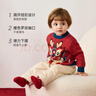 babylove【清倉】寶寶毛衣純棉春秋季嬰兒保暖上衣國風(fēng)針織衫喜慶衣服 獅獅順意 90 cm 曬單實(shí)拍圖