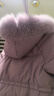 香影超好看香芋紫羽絨服女2025冬季新款白鴨絨連帽大毛領(lǐng)時(shí)尚外套 紫色 S 曬單實(shí)拍圖
