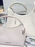 CHARLES&KEITH26春新品柔軟蝴蝶結單肩托特包斜挎包女神節生日禮物CK2-40160249 Cream奶白色 M 曬單實(shí)拍圖