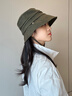 Siggi亞麻遮陽(yáng)帽漁夫帽女夏透氣防曬帽堆堆松弛感百搭顯臉小盆帽帽子女 曬單實(shí)拍圖