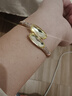 XUPING旭平首飾仿水晶 貴妃手鐲 輕奢感女生新年生日禮物X000968602 淺黃色（約60mm 曬單實(shí)拍圖