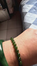 東方翡翠 6mm菠菜綠天然和田碧玉手鏈手串送女生日禮物女 曬單實(shí)拍圖
