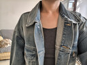 德瑪納【丹寧記憶】秋季復古通勤磨白翻領(lǐng)寬松小個(gè)子氣質(zhì)女式牛仔外套 曬單實(shí)拍圖
