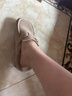 莎莎蘇【楊超越同款】春夏咖啡貝果兩穿半拖勃肯單鞋女內增高ZA54781-41 曬單實(shí)拍圖