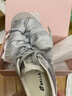 百麗（Belle）周雨彤同款跑道德訓鞋女2026夏新款商場(chǎng)薄底休閑鞋E2L5DBM6預售 灰色 36 曬單實(shí)拍圖