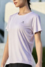 駱駝（CAMEL）速干T恤女透氣圓領(lǐng)短袖運動(dòng)上衣 J23BAXLN001B 飛羽紫 L 曬單實(shí)拍圖