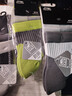 李寧（LI-NING） 運動(dòng)襪子男士馬拉松專(zhuān)業(yè)健身體訓籃球跑步短筒襪抗菌吸汗透氣 灰黑綠三雙裝【抗菌/吸汗/透氣】 均碼 曬單實(shí)拍圖