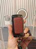 GERTHRON德國路虎鑰匙套攬勝鑰匙扣高端極光發(fā)現4真皮衛士原廠(chǎng)按鍵換殼女 皮紋按鍵【火山紅】金屬扣 曬單實(shí)拍圖