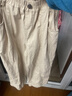 圖圖小象女童褲子寬松休閑褲兒童韓系闊腿大童直筒長(cháng)褲2026春裝 米色 130 曬單實(shí)拍圖