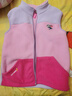 迪士尼（Disney）兒童馬甲秋冬款加厚女童背心搖粒絨女孩上衣ZL160203 粉紫色150 曬單實(shí)拍圖