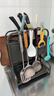 美廚物語(yǔ)廚房刀架置物架不銹鋼菜板刀具多功能筷子籠一體餐具收納架 曬單實(shí)拍圖