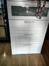 宜家（IKEA）BRIMNES百靈現代簡(jiǎn)約白色抽屜柜斗柜收納柜儲物柜北歐風(fēng) 白色/毛玻璃四屜柜78*124cm 曬單實(shí)拍圖
