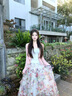 啄木鳥(niǎo)氣質(zhì)溫柔釘珠網(wǎng)紗碎花半身裙女2026夏季不規則寬松大擺蛋糕長(cháng)裙子 半裙 S 曬單實(shí)拍圖