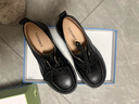 天美意樂(lè )福鞋女單鞋商場(chǎng)同款厚底女鞋英倫風(fēng)通勤小皮鞋2026春新款 黑色 37 曬單實(shí)拍圖