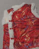三象鯊秋冬童裝馬甲兒童唐裝漢服男中國風(fēng)復古棉背心女寶寶紅色年服SXS 炫彩牡丹-白毛邊 140 曬單實(shí)拍圖