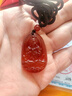 鳳禧珠寶本命年馬年護身符紅瑪瑙大勢至菩薩本命佛吊墜節日生日禮物 曬單實(shí)拍圖