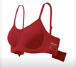 蕉內紅色計劃5系女士?jì)纫卤久R年聚攏收副乳軟支撐無(wú)鋼圈無(wú)痕文胸罩 爆竹紅 M （70C/75A/75B） 曬單實(shí)拍圖
