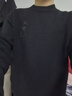哈吉斯（HAZZYS）男裝 秋冬款厚實(shí)保暖男毛衣圓領(lǐng)套頭粗針織羊毛衫男ABYZD0CDX24 曬單實(shí)拍圖