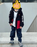 李維斯（Levi's）童裝兒童【小軟殼加絨】三防風(fēng)衣秋冬外套男女童防風(fēng)夾克 黑美人 曬單實(shí)拍圖