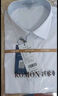 羅蒙（ROMON）純色商務(wù)職業(yè)正裝男士白襯衫工裝外套長(cháng)袖襯衣男CS108白色3XL 曬單實(shí)拍圖