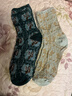 復古立體提花襪子女中筒襪春秋薄款甜美日系森系宮廷風(fēng)網(wǎng)紅ins襪 隨機 2雙 曬單實(shí)拍圖